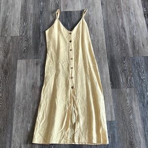 Reformation linen tie dress